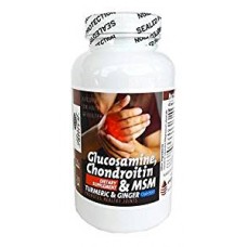 Raw Harvest Glucosamine & Chondrotin with MSM, Turmeric, Ginger 240 Capsules 1500 mg per Serving